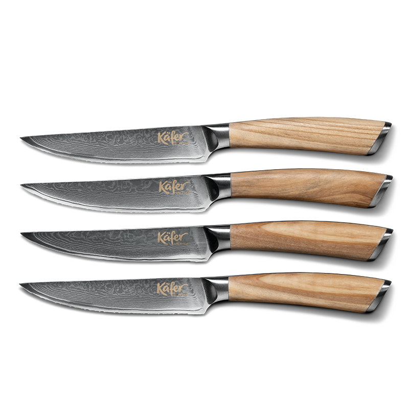 Käfer Steakmesser-Set mit Damastklingen, 4-teilig - Küchenhammer