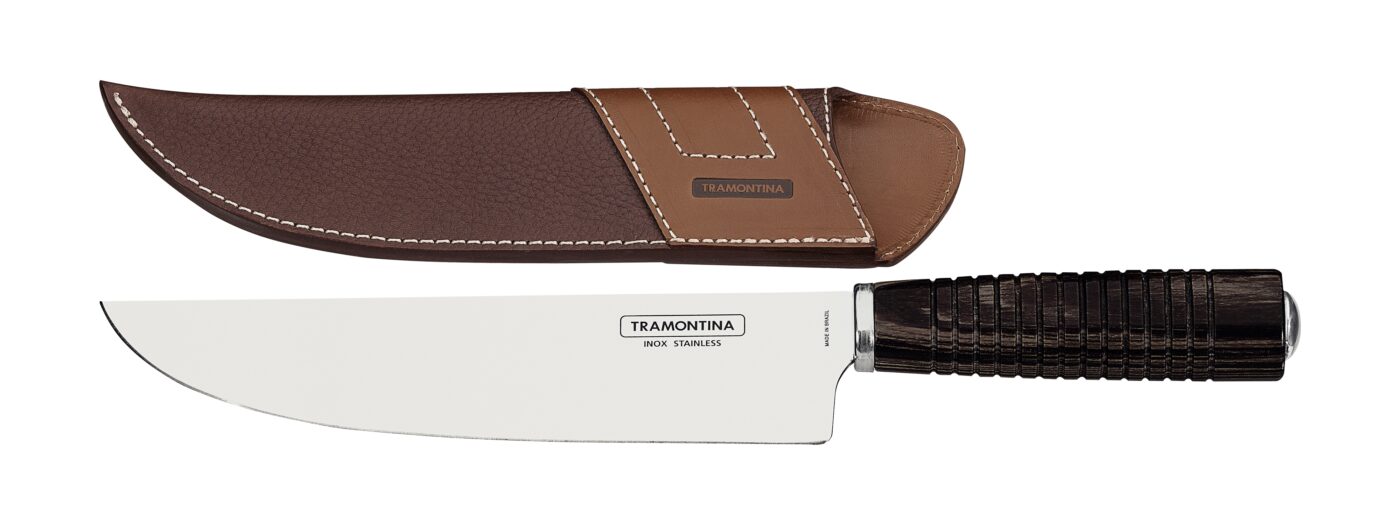 Tramontina Churrasco Messer mit Lederetui