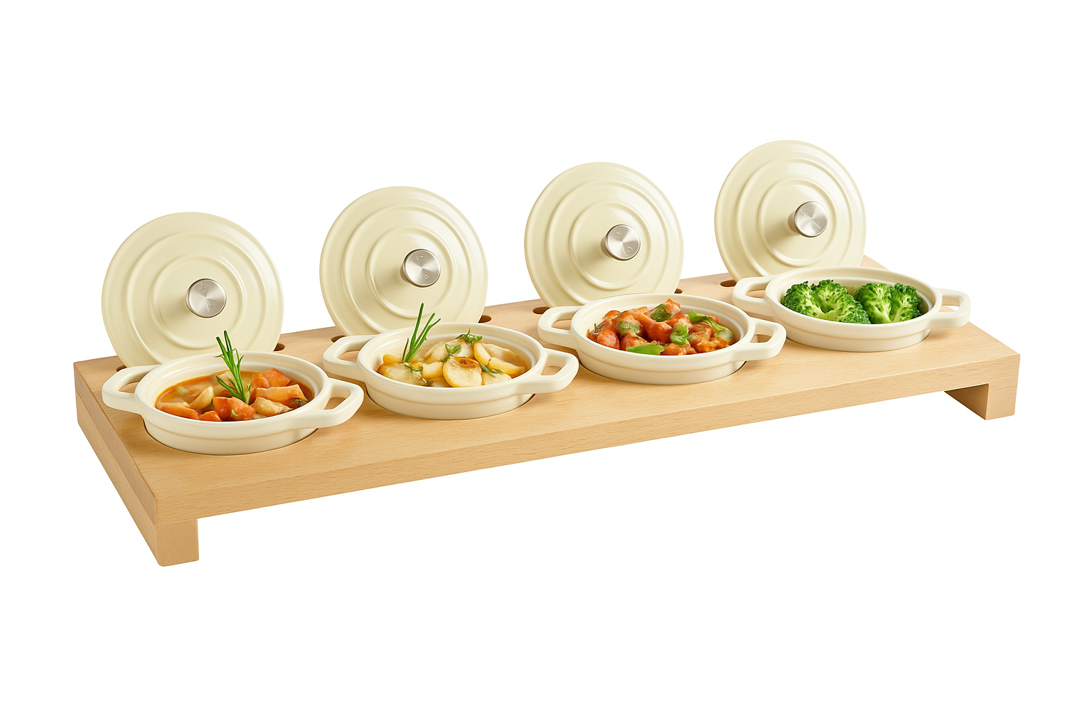 Mini Cocotte mit Holzbar_2