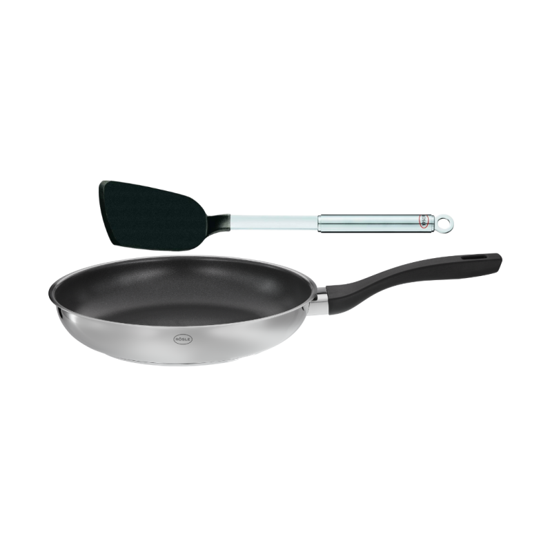 Rösle Brat-Set, Bratpfanne Ø 28 cm & Pfannenwender