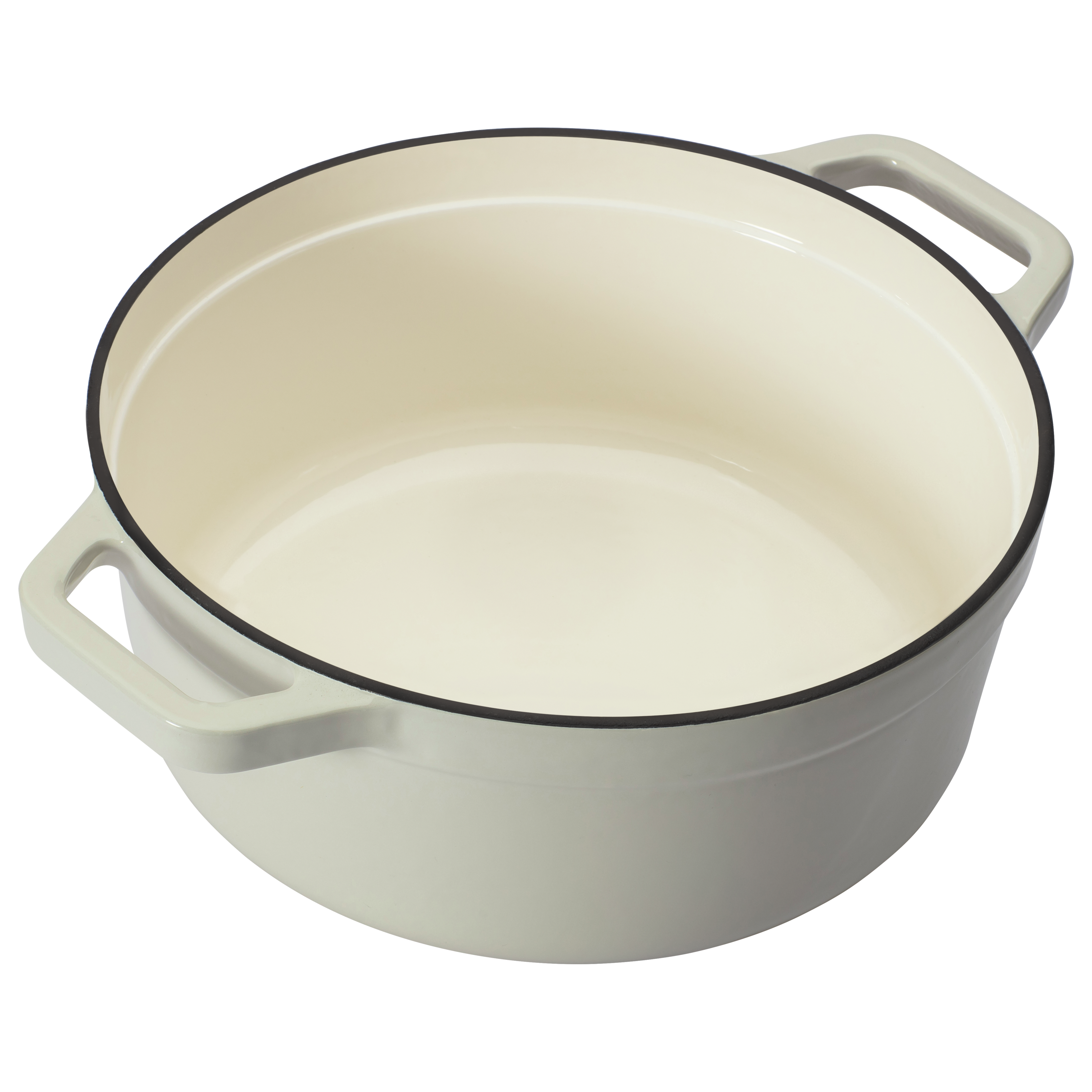 CHEF CUISINE Gusseiserner Bräter Ø 24 cm creme – Bild 3