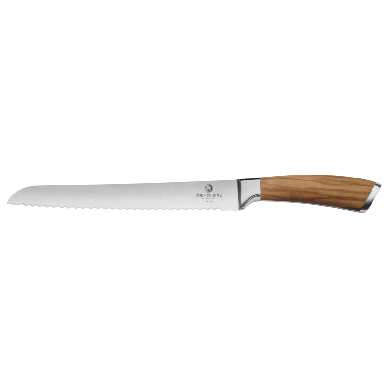 CHEF CUISINE Brotmesser mit Griff aus Olivenholz