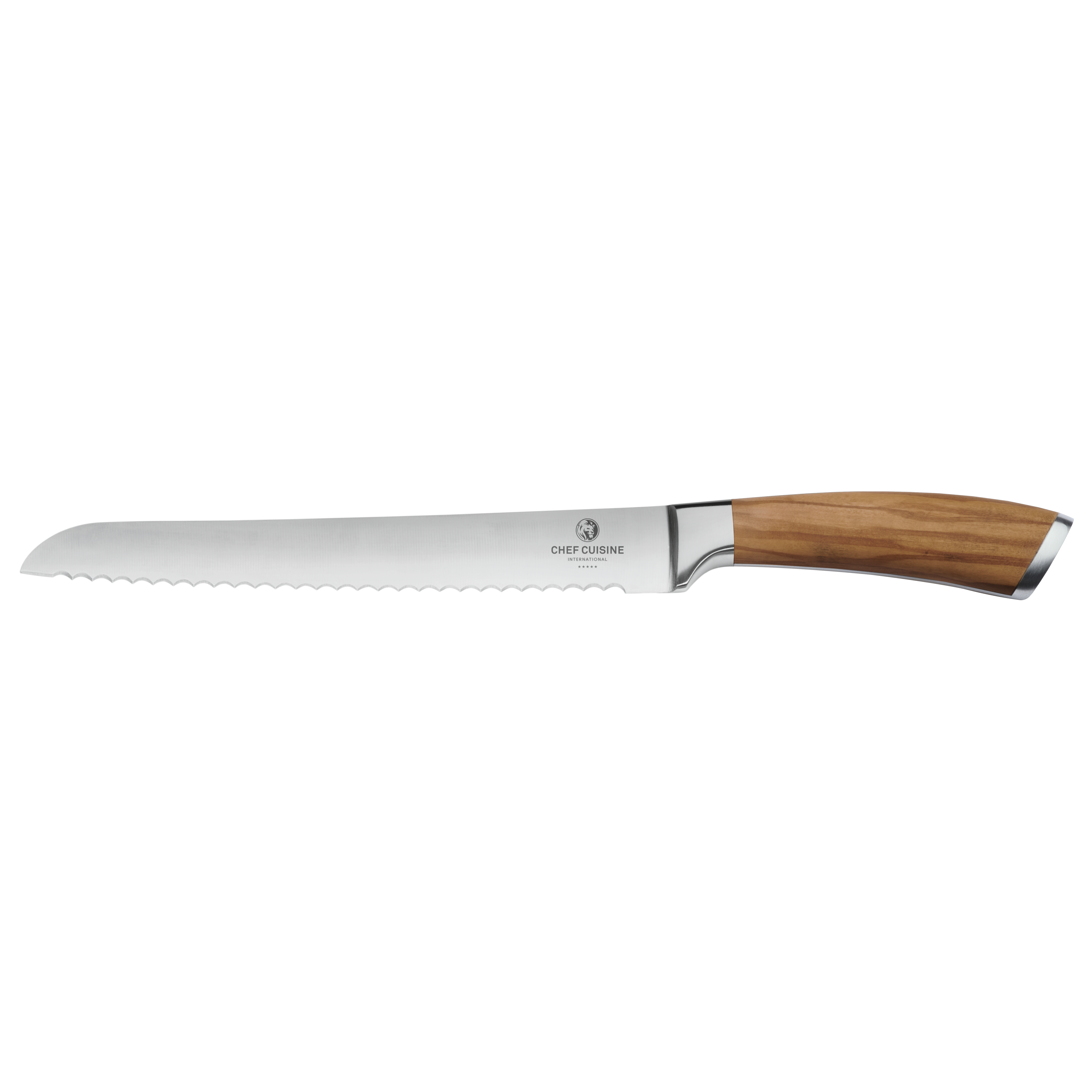 CHEF CUISINE Brotmesser mit Griff aus Olivenholz – Bild 1