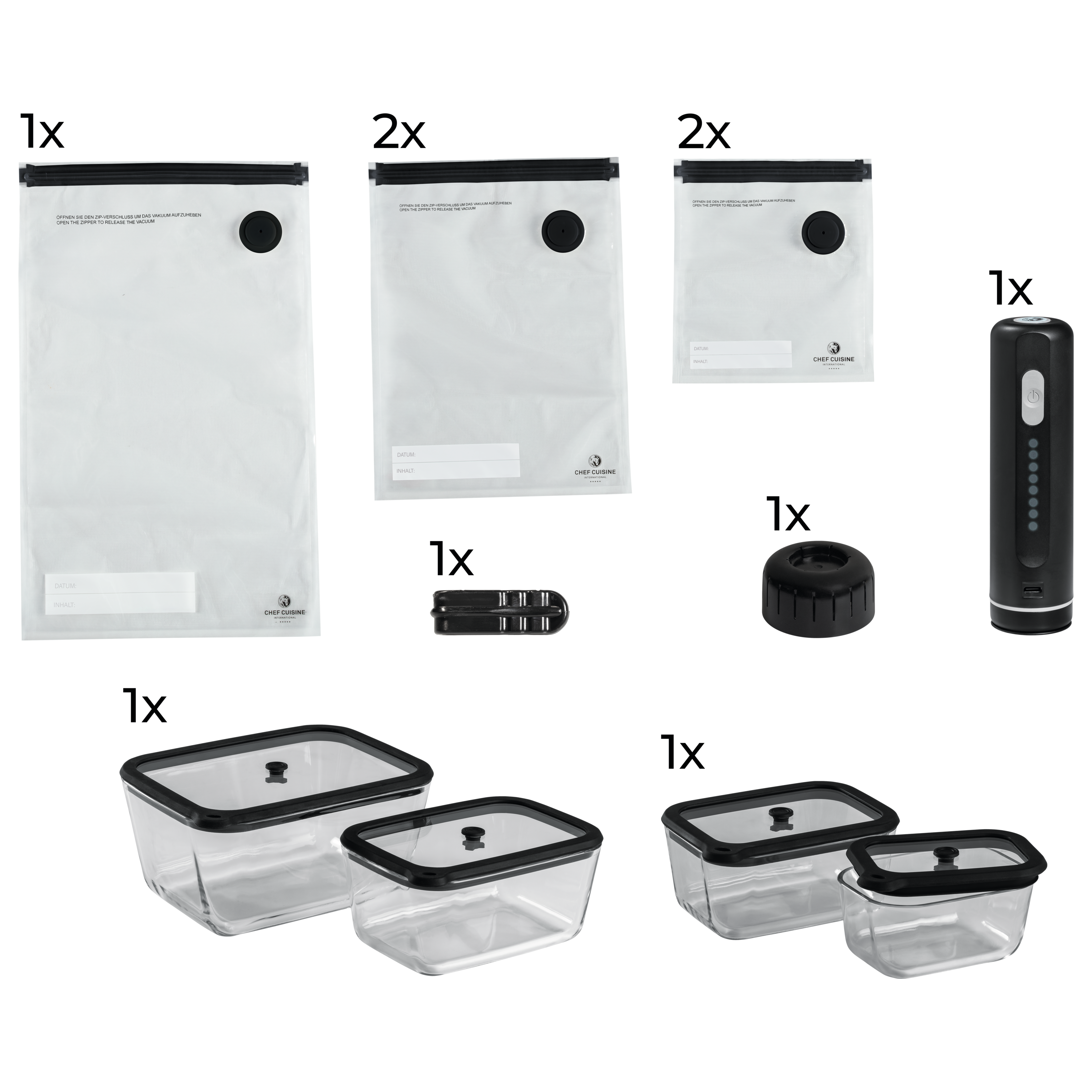 CHEF CUISINE Vakuum Starter Set Professional – Bild 2