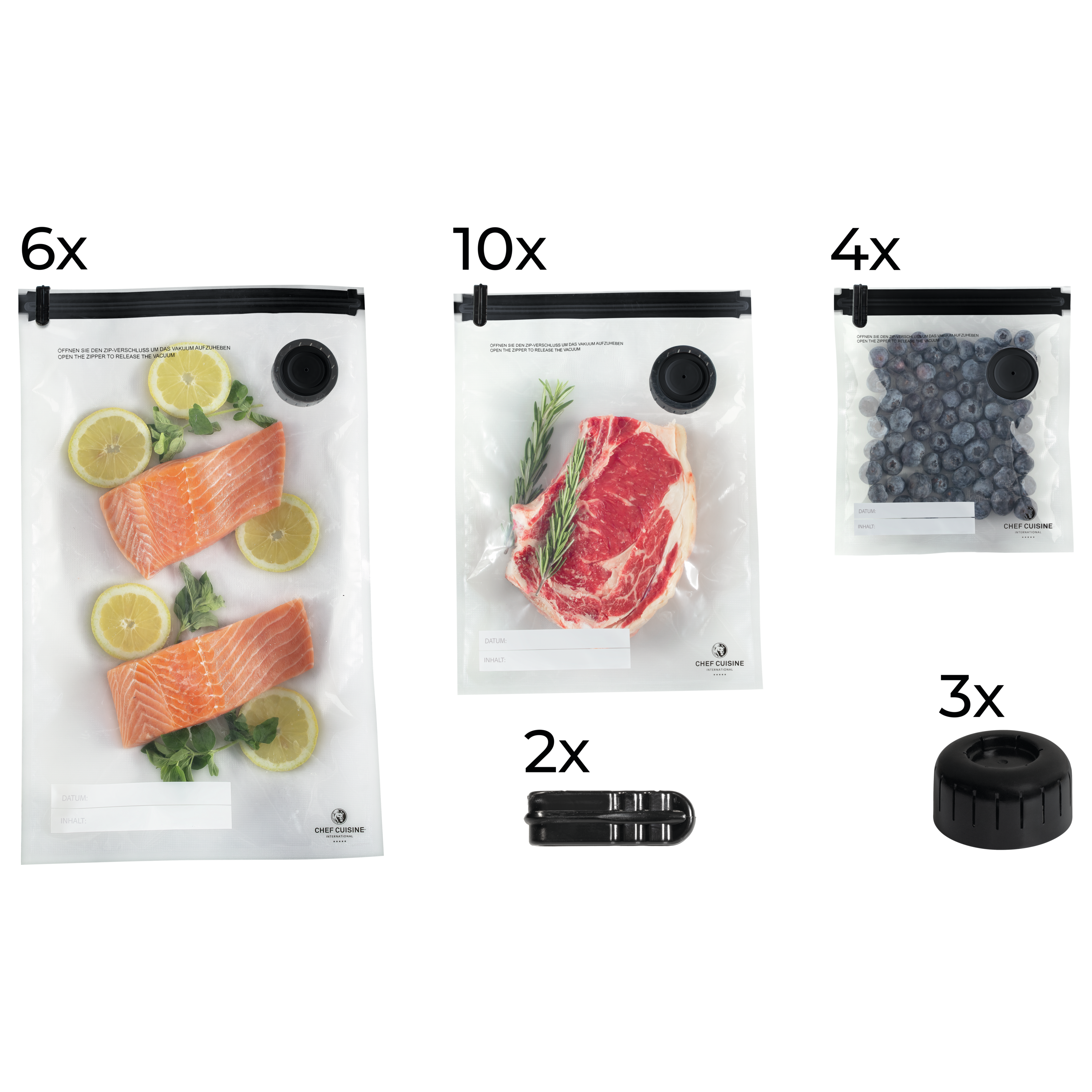 CHEF CUISINE Vakuum Beutel Set, 25-tlg. – Bild 2