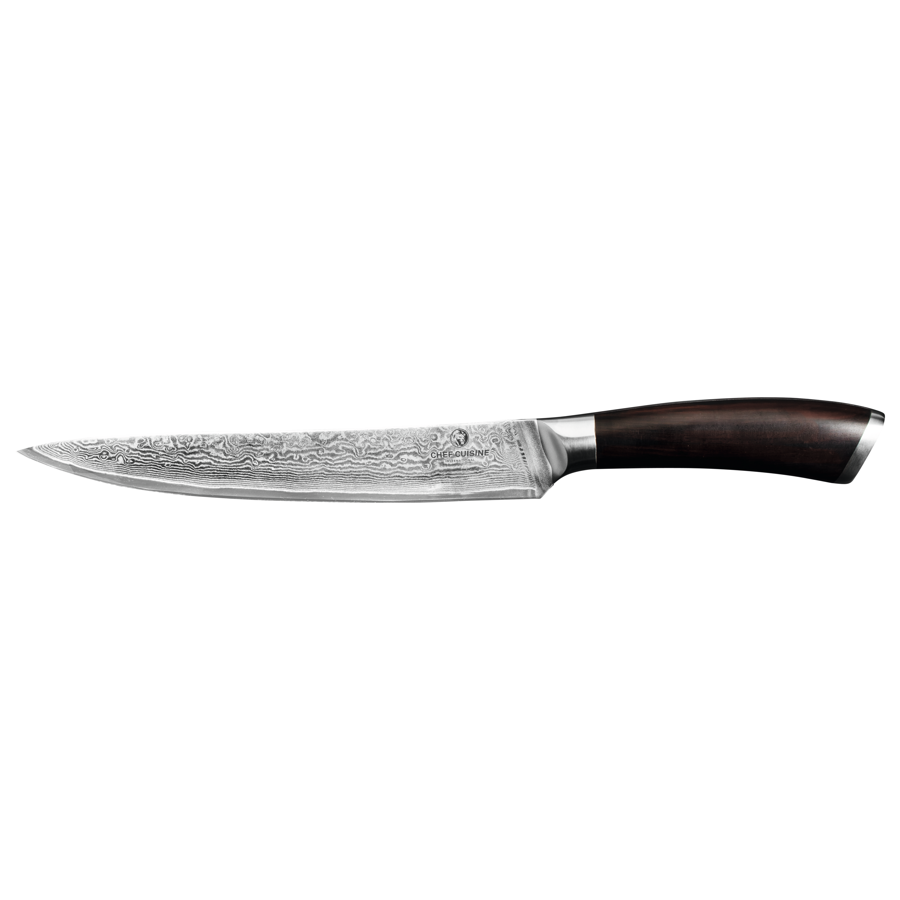 CHEF CUISINE Damast Messer 2er-Set, Ebenholz, Nakiri | Fleischmesser – Bild 4