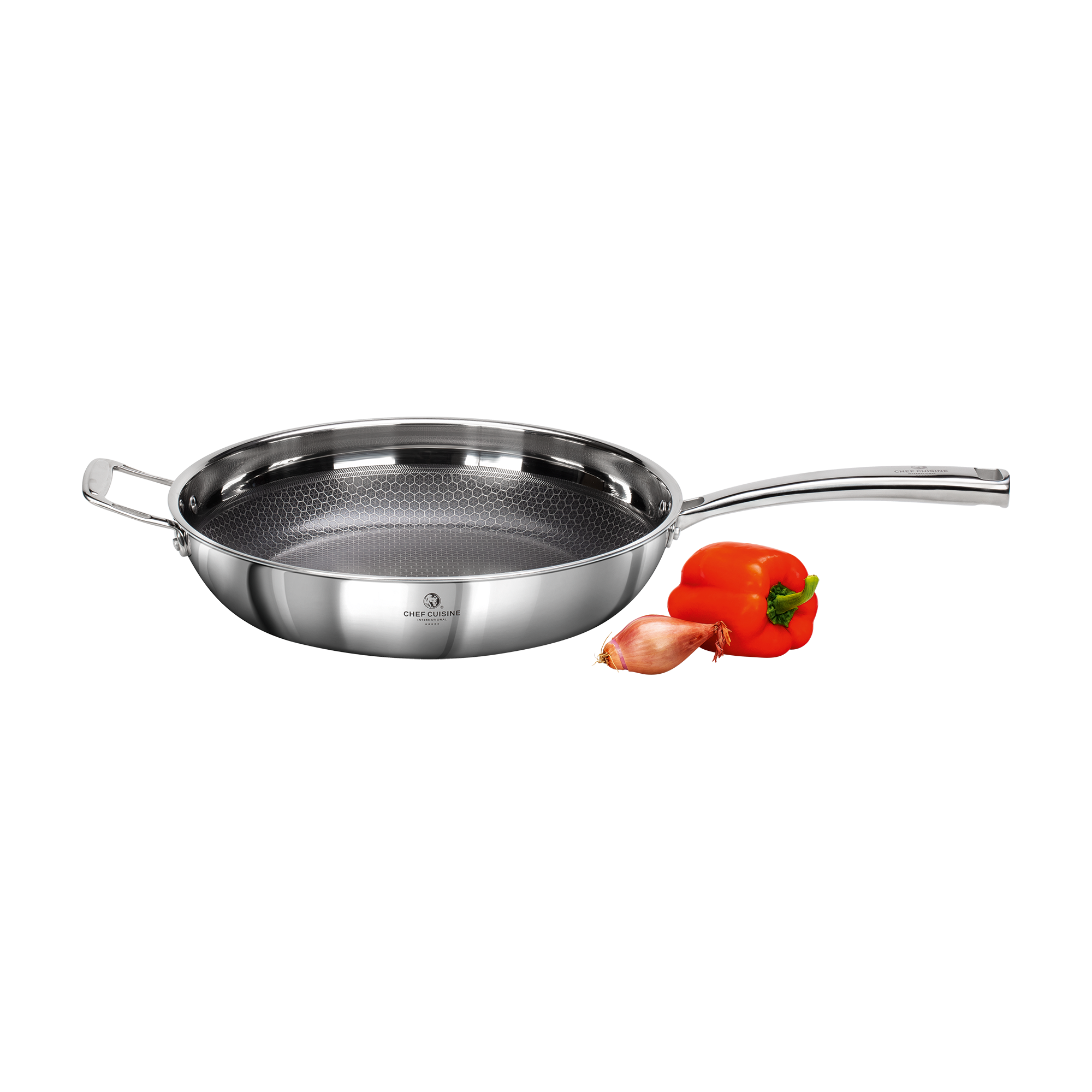 CHEF CUISINE Bratpfanne mit Honeycomb-Keramikbeschichtung Ø 32 cm – Bild 1