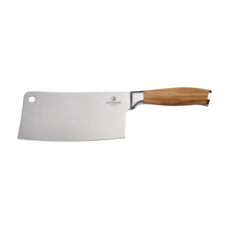 CHEF CUISINE Chinesisches Kochmesser mit Griff aus Olivenholz