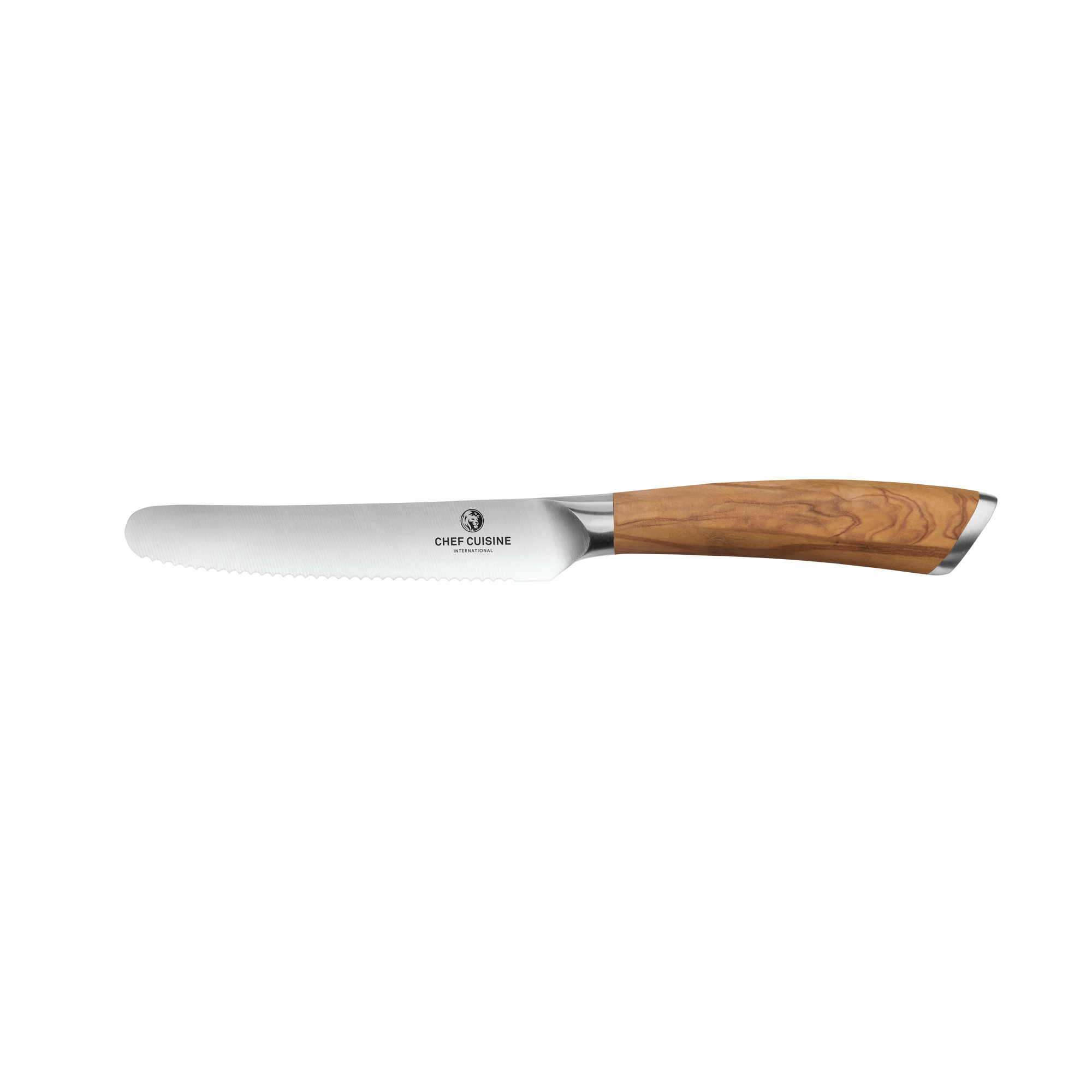 CHEF CUISINE Brotkorb-Set mit Frühstücksmesser Olivenholz – Bild 3