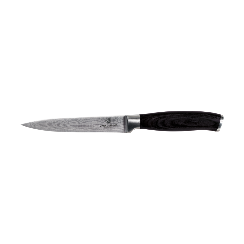 CHEF CUISINE Allzweckmesser mit Griff aus Pakkaholz und Edelstahl
