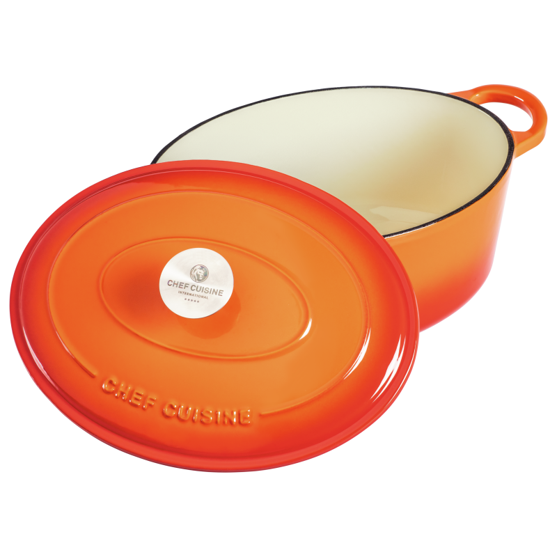 CHEF CUISINE Gusseiserner Bräter Oval