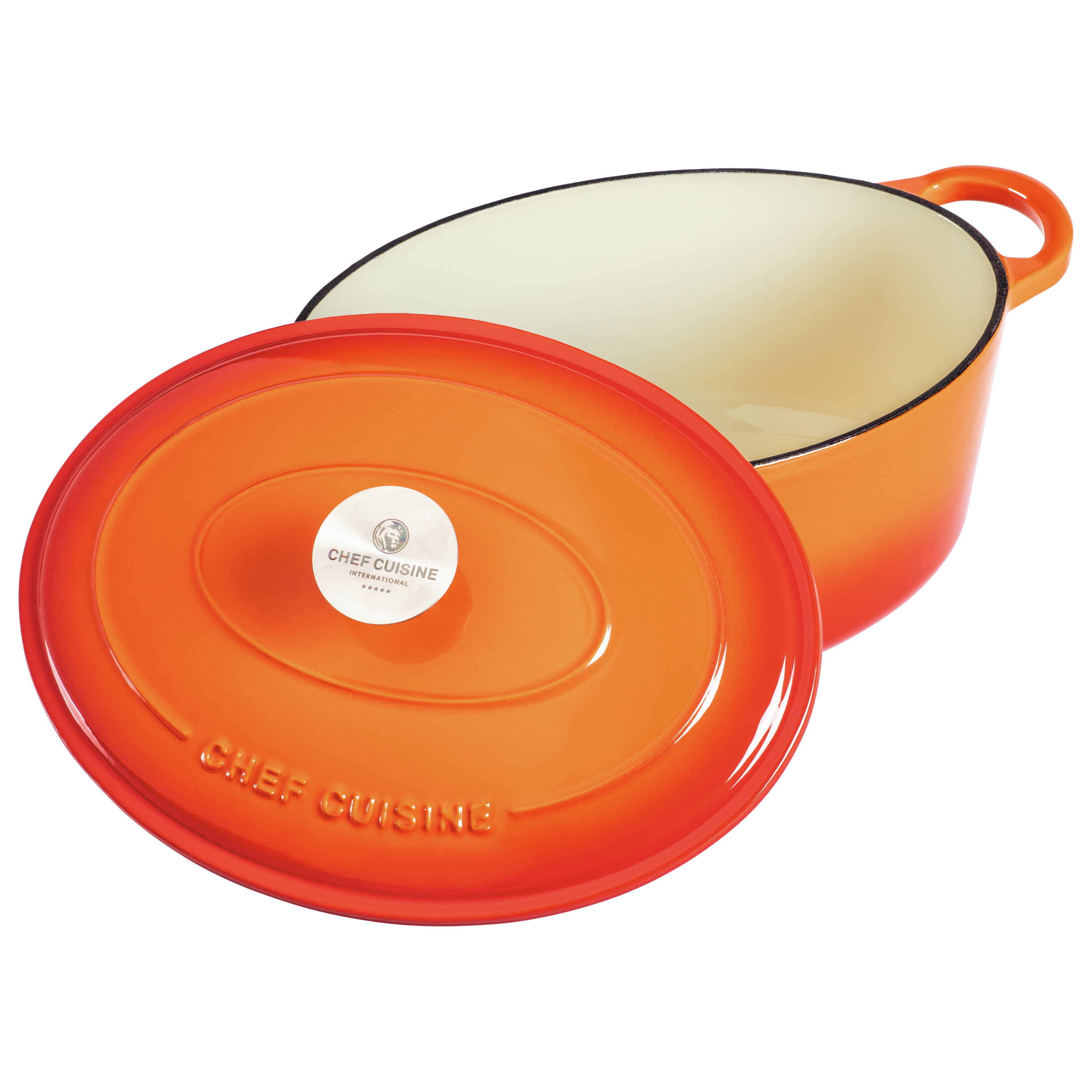 CHEF CUISINE Gusseiserner Bräter Oval