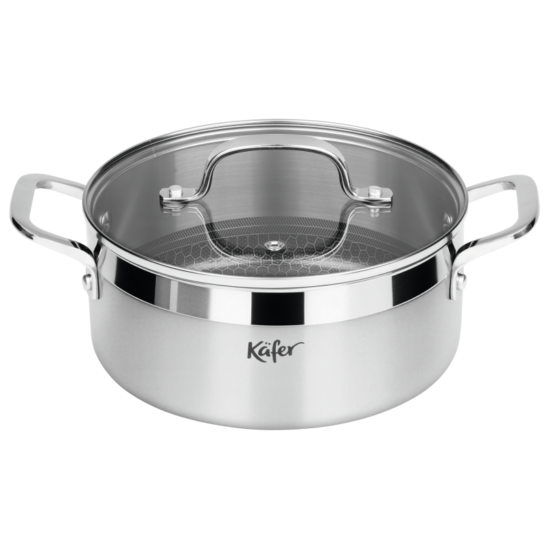 Käfer Edelstahl Kochtopf mit Wabenstruktur Ø 20 cm